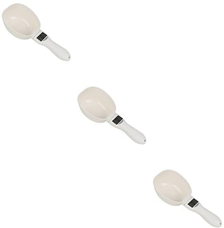 Zerodeko 3 Piezas Balanza De Cuchara Digital Cuchara Electrónica Comida Para Gatos Taza Medidora Digital Cucharas Balanza Para Perros Balanza Electrónica Cuchara De Comida Para Mascotas