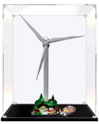 Présentoir en acrylique pour éolienne Lego 10268, boîte de présentation transparente anti-poussière compatible avec l'éolienne Lego 10268, (modèle non inclus) 80 x 35 x 105 cm (3 mm)