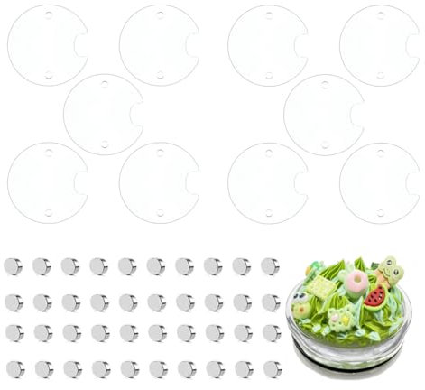 GuMuXGG 10pcs DIY Cup Topper for Customizable Drinkware, 3D tumbler topper for 20oz cup