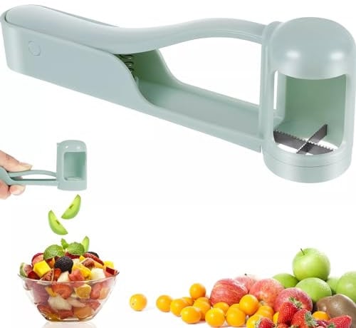 PENCHUAN Grape Cutter for Toddlers, Tomato Slicer, Strawberry Cutter, Cherry Slicer, Banana Slicer, Steel Fruit Cutter with Non-Slip Handls, Useful Tech Gadgets for Kitchen