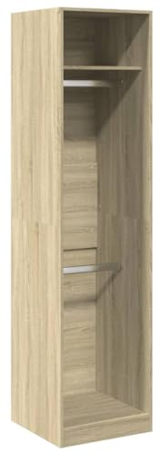 vidaXL Garde-Robe Chêne Sonoma 50x50x200 cm Bois d'ingénierie, Armoire de Rangement, Organisateur de Garde-Robe, Armoire, Placard