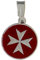 Holyart Ciondolo Argento 925 Croce di Malta Diametro 1 cm