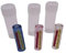 3 x Glas-Filterspitzen, 9 mm x 30 mm, 7 Löcher, leicht zu reinigen, wiederverwendbar, blaue, klare, rosa Filterspitzen, 3-teiliges Bündel (gemischt)