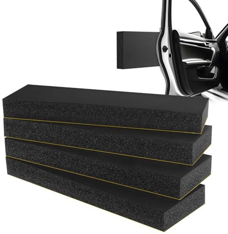 Mousse Protection Garage, 4PCS Plaques Protection Murale Garage, Protection Mur Garage Voiture Auto Adhésifs,Protection Garage Garage Noir pour Garages, Murs,Voitures et des Collisions,10x30x3CM