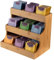 CXAFQ Wooden Coffee Storage Rack In Natural Wood Color, Size 27 * 17 * 24cm, Tea Box, Tea Caddy For Tea Bags, Suitable For Storing Tea Bags, Seasoning Bottles, Tea Leaves, Coffee, Stationery