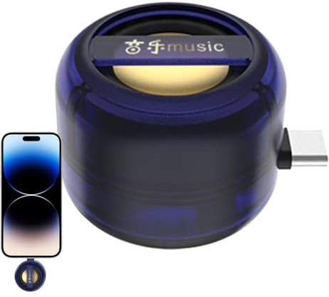 yakermur Haut-Parleur Compact,Amplificateur Audio pour Smartphone - Lecteur de Musique pour Téléphone Tablette Voiture avec Amplificateur Sonore Plug-and-Play