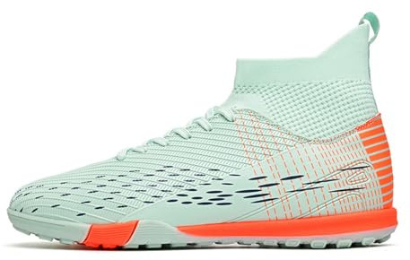 DHOVOR Mens Football Boots Boys Astro Turf Football Boots Teens Training Soccer Shoes Athletics Sport Shoes