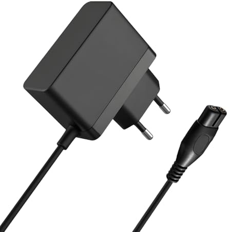 5,5V Kärcher Fenstersauger Ladekabel Kompatibel mit WV1 WV2 WV5 WV45 WV51 WV52 WV55 WV70 WV Classic KV4 KWI 1 Plus Premium, Stromkabel Kärcher Fenstersauger 0.6A mit 1,5m Kabel, Schwarz