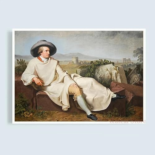 GOSRD Johann Heinrich Wilhelm Poster Druck Leinwandbild Gebäude Wandkunst Bilder Wohnzimmer Schlafzimmer Heimdekoration (40x60CM/Rahmenlos)