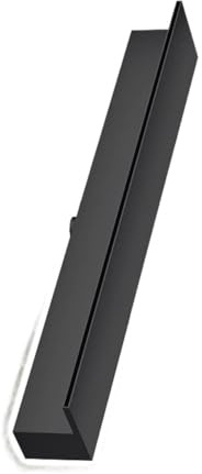 PpeiliL 1 Stück Edelstahl-Wasserfallüberlauf for Gartenteiche – Anpassbares Kaskadenbrunnen-Auslaufset mit flexiblem Schlauchverbinder(Black,28ft)