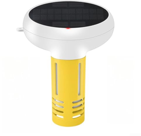 7-in-1 Pooltester – Smart Pool Monitor mit für tuya App, WLAN, pH Salz ORP Temperatur Messung, Solar USB Aufladbar, Schwimmbad Wassertester – inkl. für gateway(B)