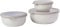 Mepal - Multischale Cirqula Round 3-teiliges Set - Vorratsdosen mit Deckel - Geignet als Aufbewahrungsbox, Kuhlschrank, Gefrierschrank & Mikrowellengeschirr - 350 ml, 750 ml & 1250 ml - Nordic White
