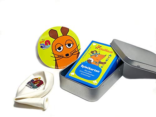 Die Maus Junior Kinderspielkarten - Mau Mau, Schummellieschen uvm. Sendung mit der Maus, DieMaus WDR, Kartenspiel Mau-Maus Kinder