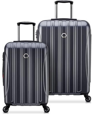 DELSEY Paris Helium Aero Hardside Erweiterbares Gepäck mit Spinner-Rädern, Titan, 2-Piece Set (21/25), Helium Aero Hardside erweiterbares Gepäck mit Spinnrollen