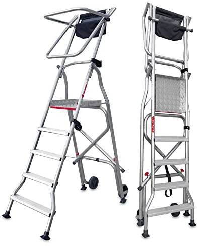 Escalera Aluminio Profesional. FARAONE. LCS (PL4. 4peldaños)