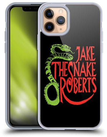 Head Case Designs Offizielle WWE Snake Pro Jake The Snake Roberts Soft Gel Handyhülle Hülle kompatibel mit Apple iPhone 11 Pro
