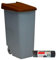 Denox DEN030 Contenedor Reciclo 85 litros Cerrado, Marrón, 420x570x760 mm