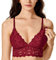 MOMANDA Soutien-Gorge d'allaitement pour Femme Dentelle Rembourré Soutien-Gorge de Grossesse sans Armatures Cerise 90E