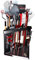 PeerBasics Corner Tool Rack, Garage Storage Organization, Up to 40 Tools like Shovels Brooms Rakes Mops Hammers Pruners, Organize Garden Yard Plus Pegboard, Wall Mounting, Peg Hooks Hardware