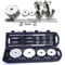 50kg Barbell Dumbbell Chromed Cast Iron Home Gym Weight Set