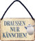 schilderkreis24 – Blechschild Lustiger Kaffee Tee Spruch “Draussen nur Kännchen!“ Deko Schild Cafe Restaurant Bar Cafeteria Bistro Geschenkidee Retro Küche Geschenk Geburtstag Weihnachten 18x12 cm