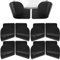 Rayong 10Pcs Pot Lid Rack Premium Wall Mounted Self Adhesive Pan Lid Organizer Holder, Suitable for Various Pot Lid Sizes