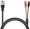 YACSEJAO BNC Doppel-Krokodilklemmen-Testkabel, 1 m BNC Q9 zu Doppel-Krokodilklemmen-Testkabel Sondenleitungen Oszilloskop-Test für Videoüberwachung, Oszilloskop-Signalgeneratoren