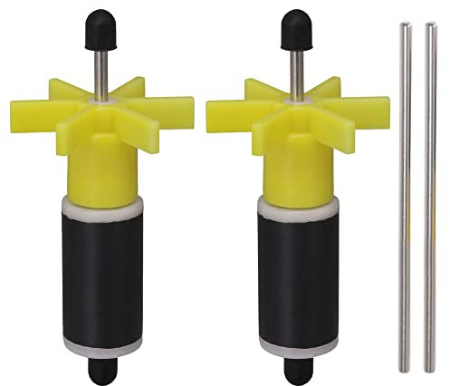 BQLZR 16mm Yellow Filter Parts for Aquarium Replacement Filter Impeller Pack of 2