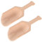2pcs Wood Scoops, Washing Powder Spoon, Multipurpose Wooden Spoon for Flour Sugar Cereal Coffee Bean