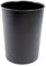 EDS Round Waste Paper Bin |Modern Chequered Design| Lightweight Sturdy Plastic 5L Waste Paper Basket | Small Waste Bin For Bedroom, Lounge, Office And Desk (Black)