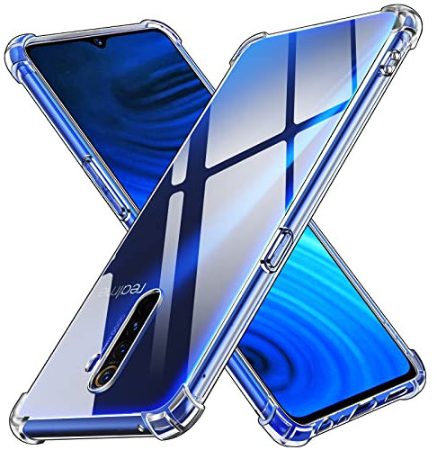 ivoler Funda para Realme X2 Pro, Carcasa Protectora Antigolpes Transparente con Cojín Esquina Parachoques, Suave TPU Silicona Caso Delgada Anti-Choques Case