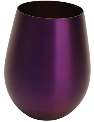 Stemless Wine Tumblers, Purple Insulated Wine Glasses Large Stainless Steel Drinking Tumblers for Beer, Cocktail, Coffee