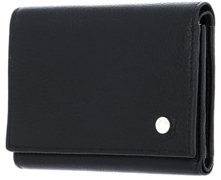 Abro Leather Dalia Flap Wallet Black/Gold