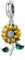 Qings Sonnenblume Charm Anhänger 925 Sterling Silber Sonnen Baumeln Anhänger Perle für Armband Halskette Armreif