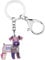 WEVENI Enamel Alloy Schnauzer Keychain Dog Charms Gifts for Women Girls Bag Car Wallet (Violet)