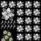 ZDQC 20 Stücke Christbaumschmuck Glitter Poinsettia,Weihnachtsschmuck Baumschmuck Künstliche Weihnachtsblumen Deko für Weihnachtsbaum Weihnachtskranz Ornamente (Silber)