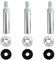 BDHI 3pcs Angle Grinder Extension Connecting Rod Stainless Steel Rotary Extension Shaft Set with Pressure Plates(Y195-3)