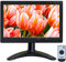WHOLEV Monitor HDMI da 10 pollici IPS TFT LCD 1024 x 600 con cuffie AV/VGA/HDMI/BNC/USB, altoparlante integrato per ufficio, affari, sicurezza domestica, Raspberry Pi CCTV, PC, DVR