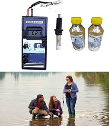 Spancare - Medidor de oxígeno disuelto, portátil con STD, botella de sal y procedimiento