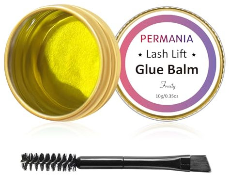 PERMANIA Lash Lift Glue Bálsamo de pestañas Lifting Pegamento Lifting, Pegamento para Cejas, Sabor Fresa