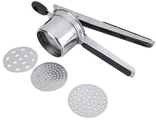 Schiacciapatate, Setaccio Per Patate Per Cuocere al Forno 3 in 1 Pelapatate Vegetariano Gadget da Cucina Strumento Per Schiacciare Purè di Patate