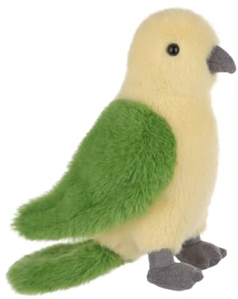 Apricot Lamb Vogel Papagei Plüschtiere für Kinder, weiche niedliche Kuscheltier für Baby Mädchen und Jungen, Flauschige Vogel Papagei Grün 18 cm