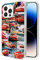 EWINRU Phone Case Lightning Compatible with iPhone 15 14 13 McQueen 11 7 8 Xr 12 Pro Max Se 2020 Mini 6/6s Plus Waterproof Scratch Transparent