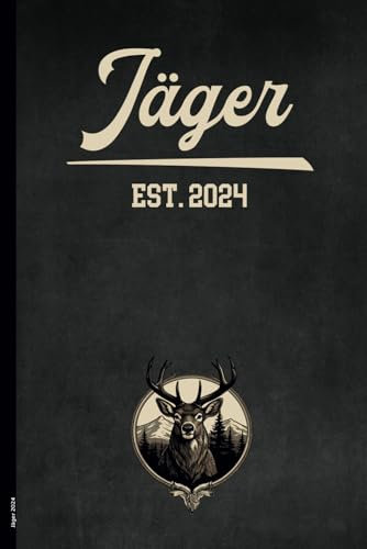 Jäger 2024: Geschenk zum Jagdschein bestanden 2024 kariertes Notizbuch A5 Jagd praktisches Jagdbuch zur Jagdausbildung und Jägerprüfung Geburtstagsgeschenk für Jäger Buch mit Übersichtskalender