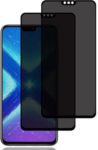 Privacy Pellicola Protettiva per Honor 8X [2 Pezzi],Privacy Vetro Temperato | Vetro Temperato Film Anti-Spy, Durezza 9H, Antigraffio, Installazione Facile, Anti-Spia Protezione Schermo per Honor 8X