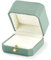 Oirlv Grün PU Leder Doppel Ring Box Aufbewahrungsbox Geschenk Box für Antrag, Verlobung, Hochzeiten, Geburtstag und Jahrestag(Grün)