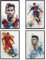 NebulaNova Ronaldo, Messi und Neymar Poster Set - Kunstdruck-Poster fr Wohnzimmer, Raumdekoration - Unframe 8x12 inch (20x30 cm), Set von 4 Postern