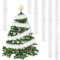 Weihnachtsbaum Lametta Girlande, CIYIN 5 x 2M Girlande Weihnachten Weiß Schneeflocken, Tannengirlande Weihnachten, Weihnachtsgirlande, Weihnachtsdeko Girlande für Türen Kamine Treppengeländer