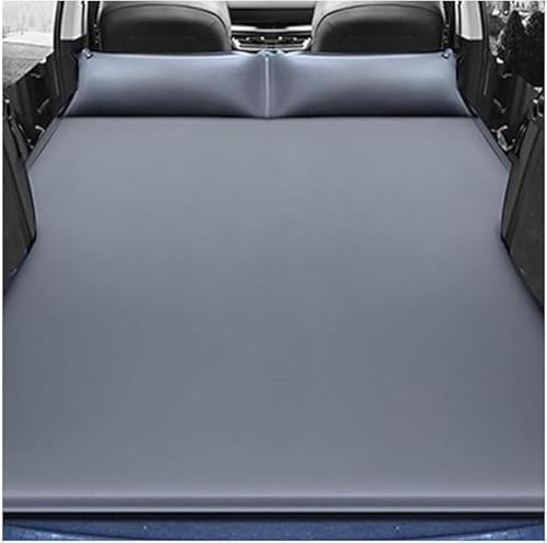 YFFYSM Auto Luftmatratze Matratze Für Skoda Karoq 2017-2024,Tragbar Dickere Rücksitz Kofferraum Reisen Luftkissen Reise Campingzubehör,B/Grey