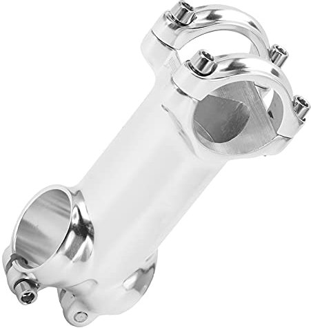 Fahrradvorbau, Silber, Rennrad-Vorbau, Fahrradvorbau für 31,8 X 80 Mm, für 28,6 Mm Vorderradgabelklemme, Fahrrad und Ersatzzubehör, Vorbau, Chrom
